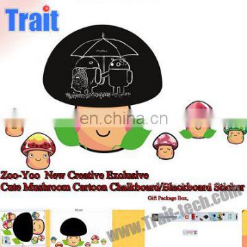 Cute Mushroom Wholesaler Chalkboard Vinyl Labels Blackboard PVC Wall Decal Sticker Removable