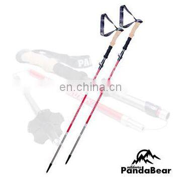 PandaBear 5 Sections Lightweight Carbon Fiber Folding walking stick