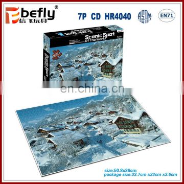 Custom photo 500 pieces cardboard jigsaw puzzles wholesale