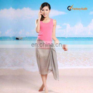 Beach sarong rayon pareo big size polyester voile scarf