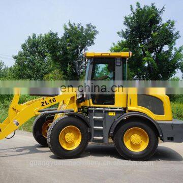 NEW design 1.6T hydraulic wheel loader ZL16F wth snow tires