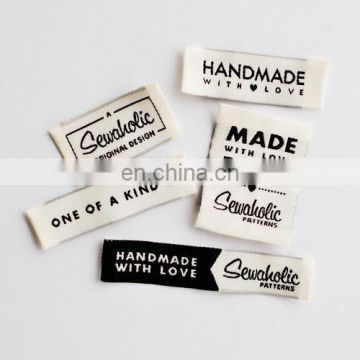 Folded Clothing Labels Custom Private Woven Label