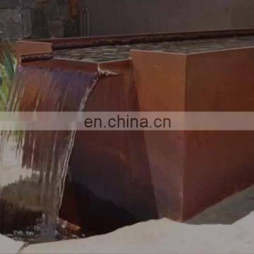 Outdoor Water Feature Corten Steel Garden Water Fountain