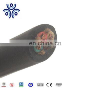 High standard SOOW 2 core 3 core 4 core 18 AWG rubber cable with UL certification