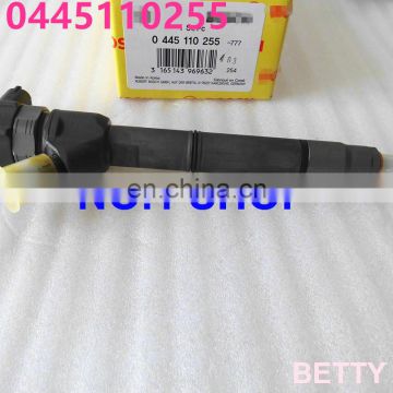 100% genuine and  High Quality Diesel Injector 0445110256 0445110255 for BOS CH ,High Pressure Common Rail Injector 0986435152