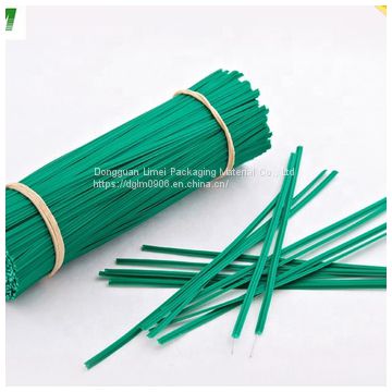 Single Core green plastic coated garden twist tie