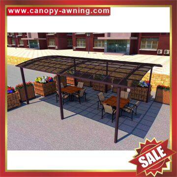 outdoor aluminium PC polycarbonate shelter canopy awning cover gazebo kiosk pavilion for sale