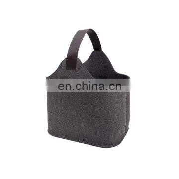 Hot Sale Customization Durable Felt Home Storage Basket Firewood Log Basket photo-2