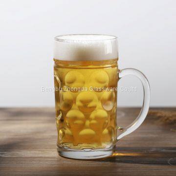 1L High Quality Large Beer Glass Mug With Handle photo-2