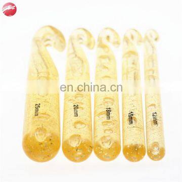 Newest Ergonomic Handle Colorful Plastic Wool Knitting Loom Crochet Hook photo-2