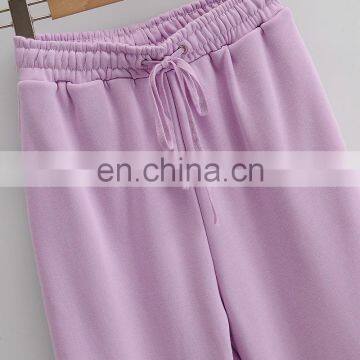 Women Cotton Streetwear High Waist Loose Baggy Cargo Pants Autumn Winter Fitness Trousers photo-5