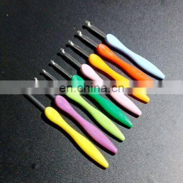 Knitting Tool Sweater Needle New Color Plastic Handle Aluminum Crochet Fingerprint Handle Needle Hooks photo-2