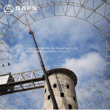 Safety Construction Space Frame Coal Storage Shed Dome Steel Structure photo-3