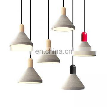 Артистичный цементный подвесной светильник для декора гостиной photo-3