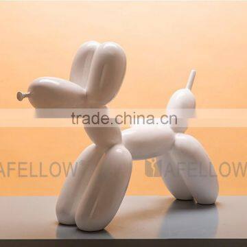 Electroplate Fiber Glass Lifelike Mini Pet Ballon Dog Mannequin photo-4