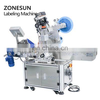 ZONESUN ZS-TB823 Horizontal Tube Sticker Automatic Crayon Plastic Round Bottle Labeling Machine For Cryo Vials photo-5