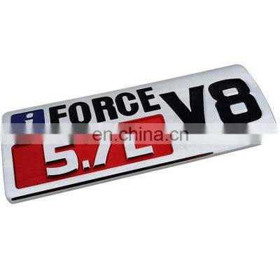 5.7L V8 Badge Side Emblem 3D Door Badge Nameplate Decals Sticker Replacement For Tundra