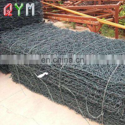 QYM PET Gabion Woven Hexagonal Gabion Cage for River