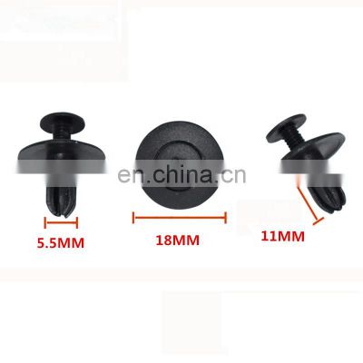 18mm Head Diameter car  colored plastic clip automotive fasteners plastic mounting clip