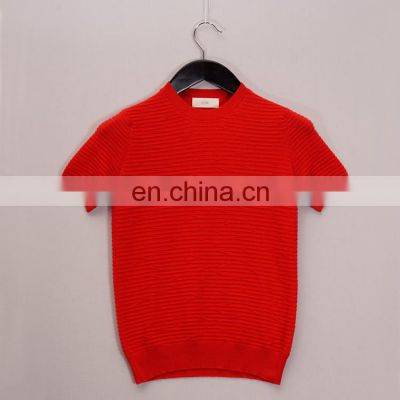 Short Sleeve Nice Famous Brand Woven Sweaters Model