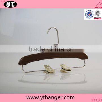 Luxury Brown Matches Wooden Hanger With Notch for Wholesale photo-3