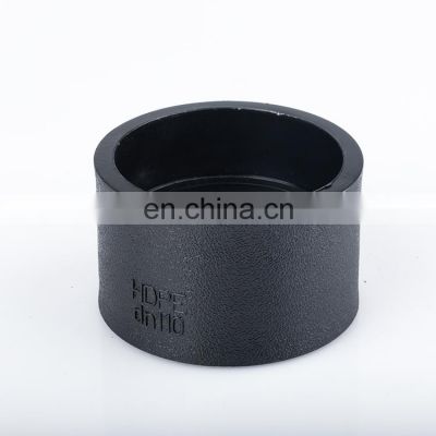 PE100 hdpe pipe fitting dn20-110mm socket welding pipe fittings hdpe equal coupling 110mm