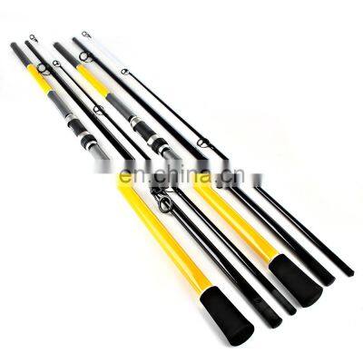 ultrahard Coastal anchor fishing rod 3 section  4.2m fiberglass Surfcasting Rod Surf Fishing Rod