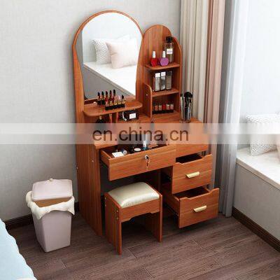 Wooden Bedroom Dresser Set Storage Dresser With Mirror Dressing Table