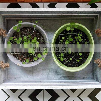 Decorative Storage Wooden Crates (Set of 3, Rope Handles) | Perfect for Gardening Wedding Wooden Storage Box Wooden Crate photo-3