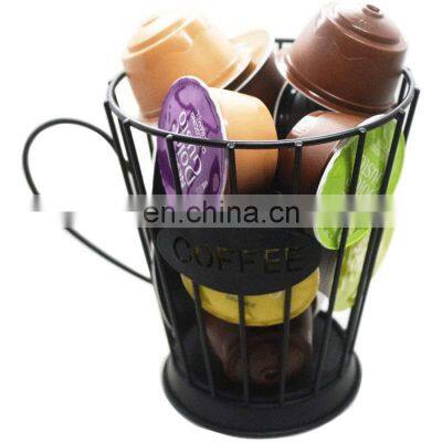 New 2022 Rack Gold Capsule Accessories Cup Shape Coffee Pod Storage Carousel Holder