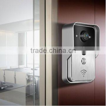 smart home remote control intercome wifi video door phone with door release and warning alarm function via app on phone tablet