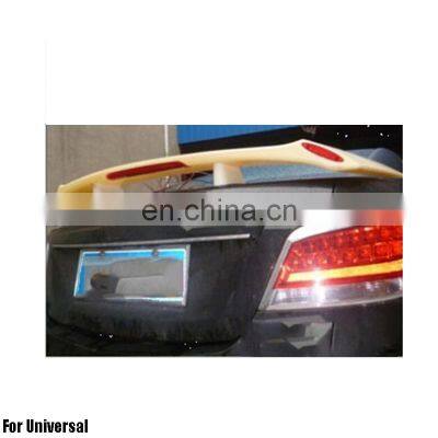 ABS Primer Painted Back Rear Spoiler Lip Wing For universal car Rear Spoiler with light