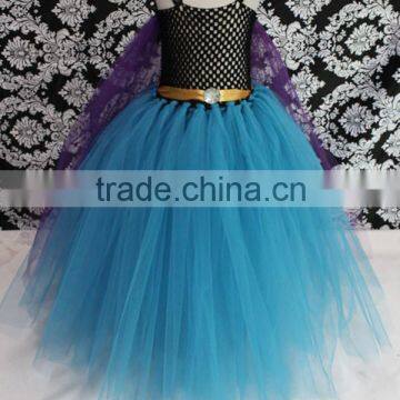 2014 Kids Frozen Princess Elsa Anna Tutu Dress Sleeveless Cosplay Costumes