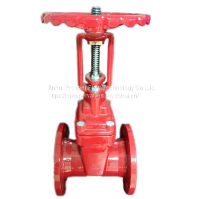 100mm Gate Valves Ductile Iron BS5163 Din-F4/F5 Sluice Resilient Seat Rising Stem Gate Valve