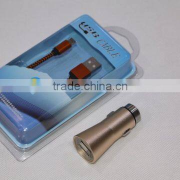 High Quality With Blister Box OEM Customized Car Charger 12V Metal Casing Auto Charger photo-5
