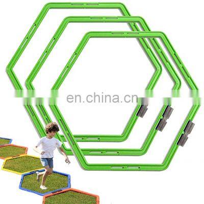 Hexagonal Ladder,Hex Speed Rings for Agility Footwork Training & Vertical Jump Workouts