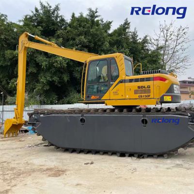 Amphibious Swamp Buggy Excavator with Dredging Pump Excavator Floating