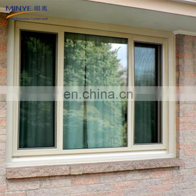 unbreakable glass aluminum window for house