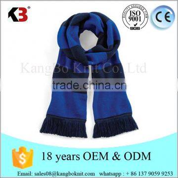 High quality double knit football scarves scarf custom mens scarf custom made scarf