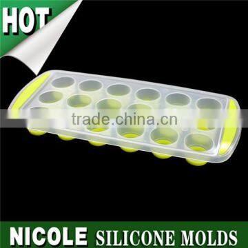 Nicole BC0014 3D double color column shape silicone ice cube tray