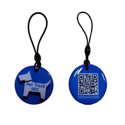 Customized RFID Pet ID Collar Tag NFC Epoxy Tag NFC Tag