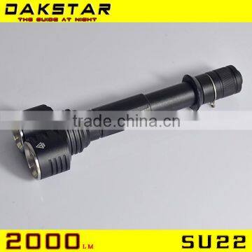 DAKSTAR NEW SU22 XM-L U2 2000LM 18650 Side Switch High Power Strong Flashlight