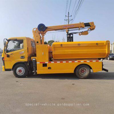 Dongfeng 6-wheel Pipeline Dredging Vehicle With Hydraulic Grab Type Mechanical Arm photo-5