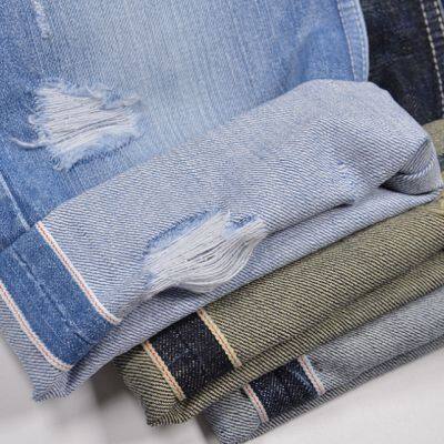 14oz Selvadge Blue Denim Material Suppliers Selvedged Denim Slubby Jeans Fabric Manufacturers W28032 photo-2