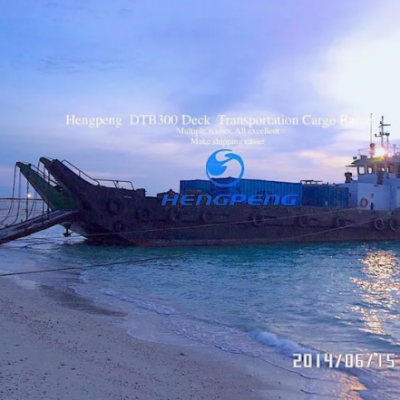 Deck Barge/ Logistic Transportation Barge for Sale in Transporting Heavy Equipment- Cars- Container photo-2