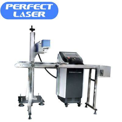 Perfect Laser CO2 Wood Leather PVC Plastic Bottle Laser Marking Engraving Machine for Production Line photo-2