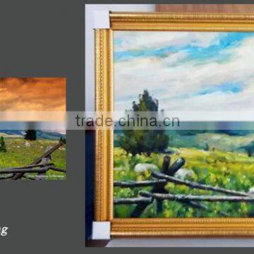 create impression oil painting from photograph landscape 03