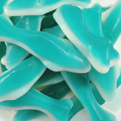 Qualitativ hochwertige OEM FDA-Soft-Gummibonbons sowie saure Gummiwürmer, Gummidelfine usw.