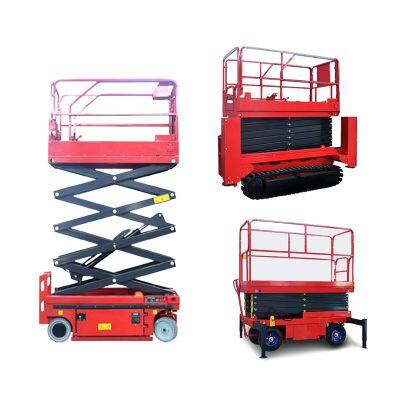 Mobile Aerial Work Scissor Lift Foldable Electric Scaffolding Lift Platform