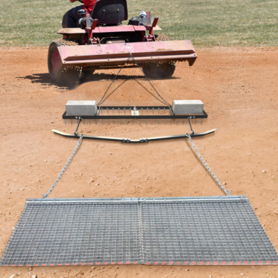 Heavy-Duty 4ftx5ft Drag Mat Factory With Chain Galvanized Steel Drag Mat for Tractor Attachment photo-5
